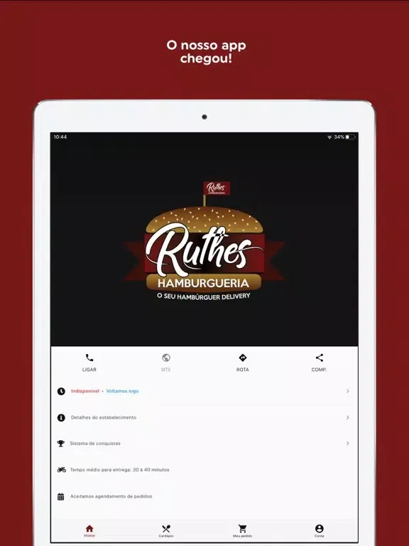 Capturas de pantalla de Ruthes Hamburgueria iPad 
