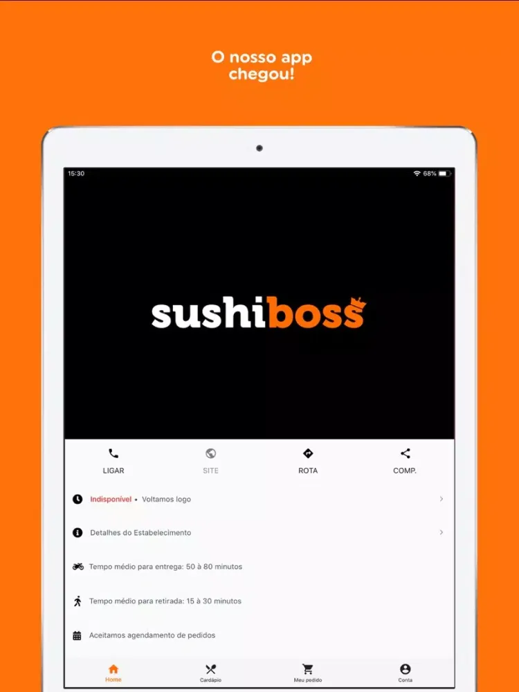 Tangkapan skrin SushiBoss iPad 