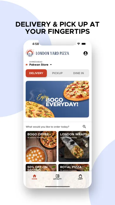Capturas de pantalla de London Yard Pizza
