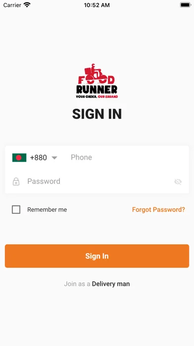 Captures d'écran de Food Runner Delivery