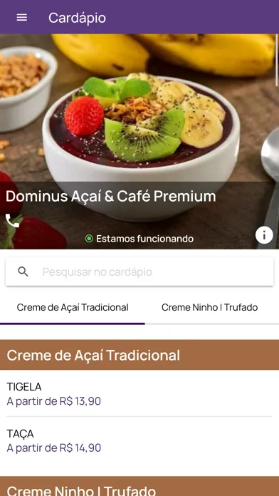 Captures d'écran de Dominus Açaí & Café Premium