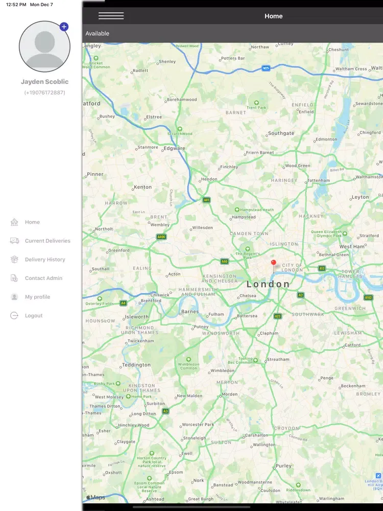 KTOWN Delivery Driver iPad 应用截图