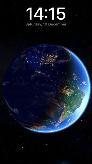 Capturas de tela do 3D Earth & moon, sun and stars