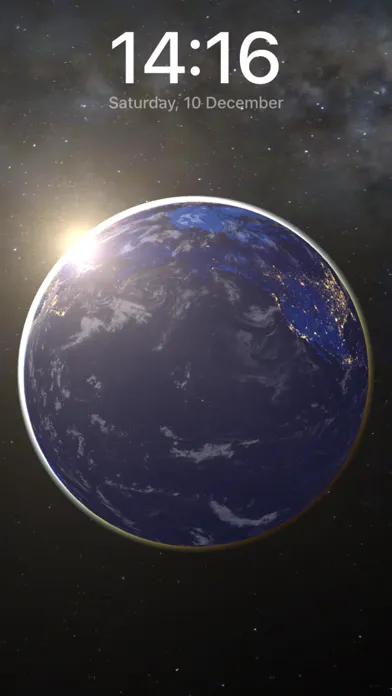 Capturas de tela do 3D Earth & moon, sun and stars