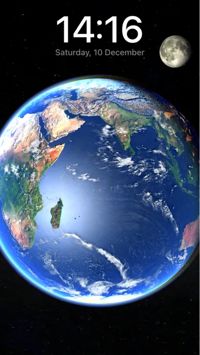 Capturas de tela do 3D Earth & moon, sun and stars
