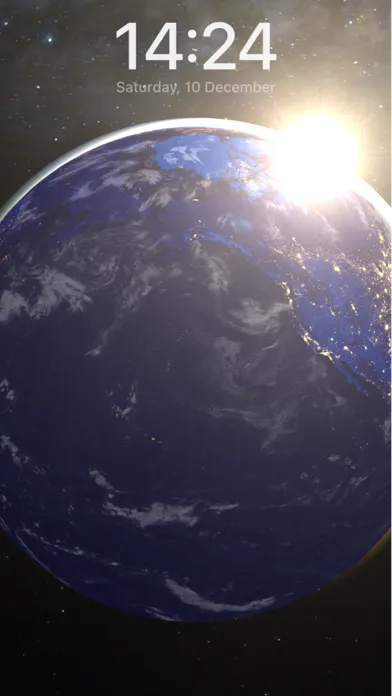 Capturas de tela do 3D Earth & moon, sun and stars