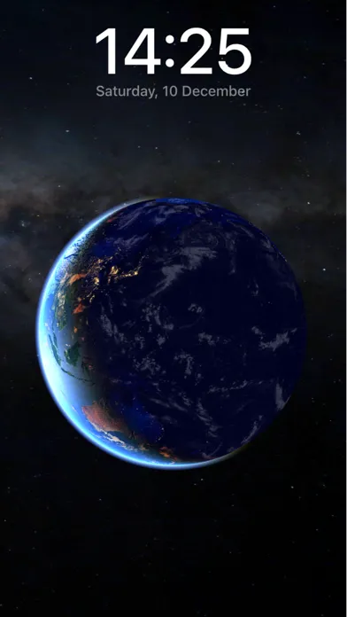 Capturas de tela do 3D Earth & moon, sun and stars