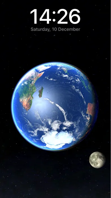 Capturas de tela do 3D Earth & moon, sun and stars