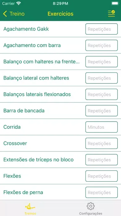 Captures d'écran de Workout Notes