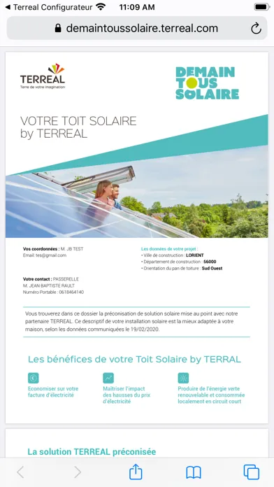 Tangkapan skrin Demain tous solaire