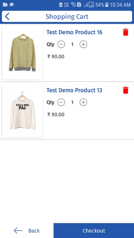 Demo 1 (Slide View) 스크린샷