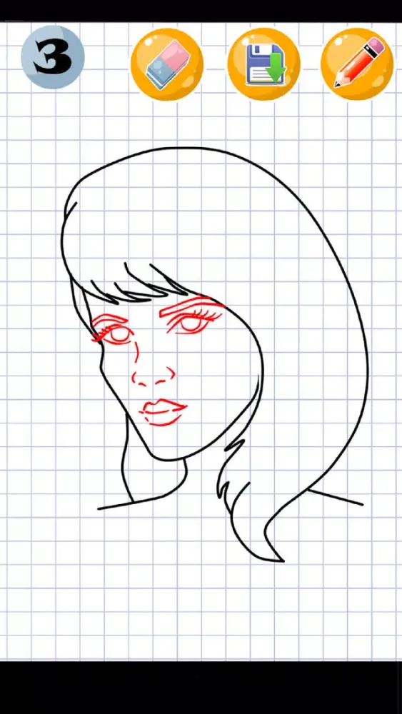 Captures d'écran de Drawing Lesson Face Human
