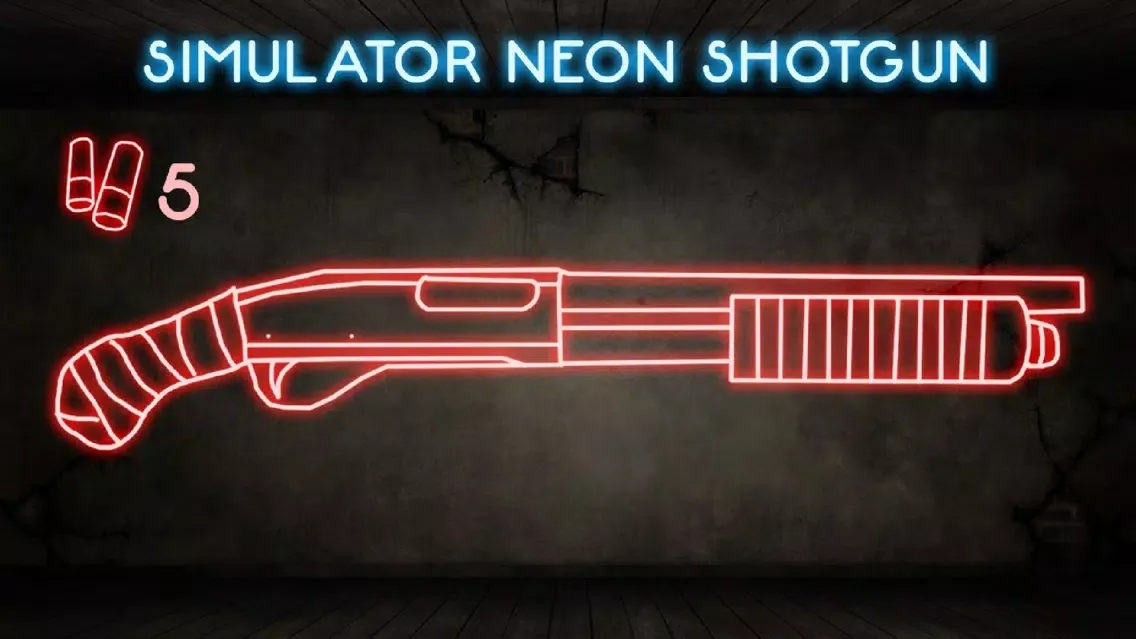 Neon Weapon Shotgun Simulator स्क्रीनशॉट