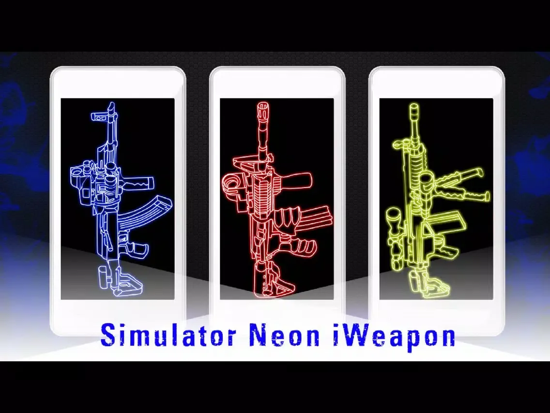 Capturas de tela do Simulator Neon Weapon iPad 