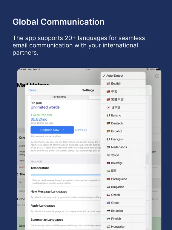 Mail Helper iPad  Screenshots