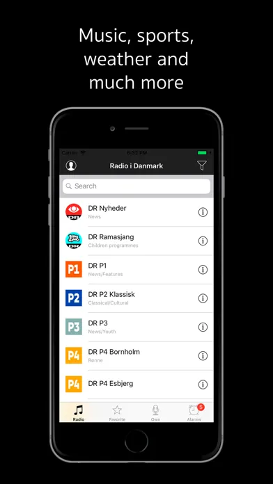 Tangkapan layar Radio af Danmark: Danish radio