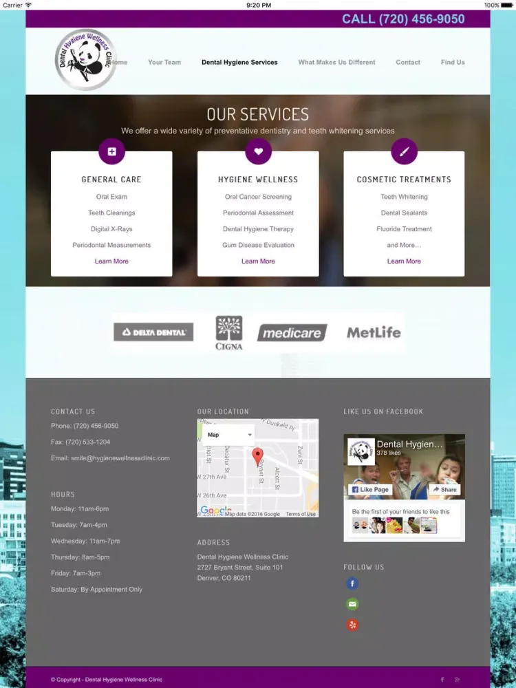 Dental Hygiene Wellness Clinic iPad  سکرین شاٹس