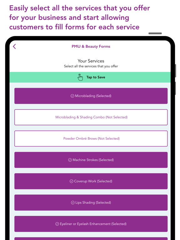 PMU Forms iPad  Ekran Görüntüleri