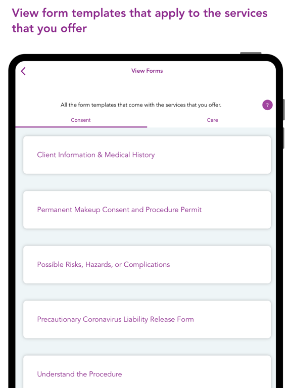PMU Forms iPad  Ekran Görüntüleri