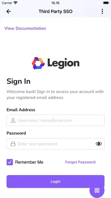Tangkapan skrin Legion