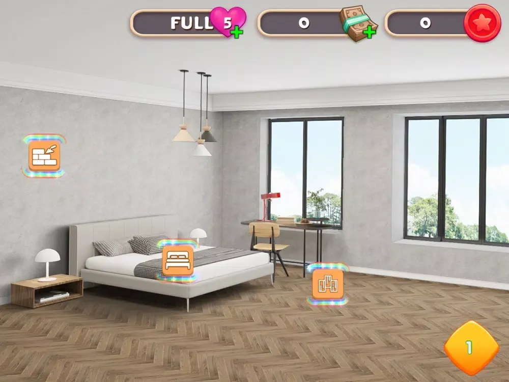 Ảnh chụp màn hình của Design Home-makeover time iPad 