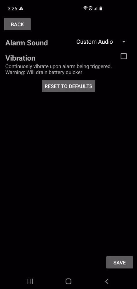 Motion Detection Screenshots