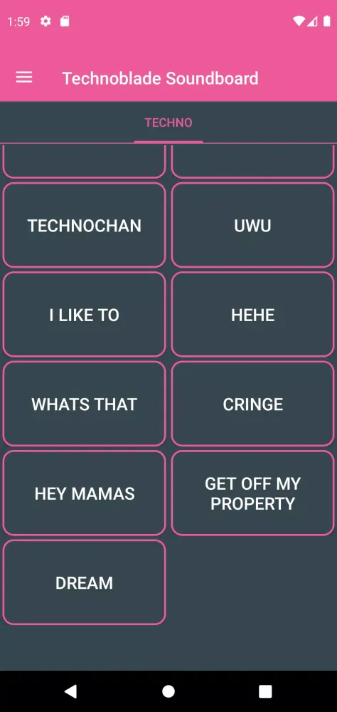 Technoblade Soundboard سکرین شاٹس