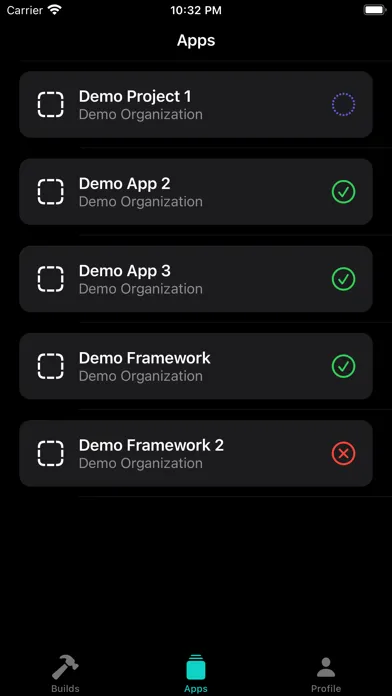 Botrise: Bitrise Client Screenshots