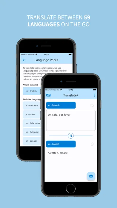 Tangkapan layar Translate+ Offline Translation