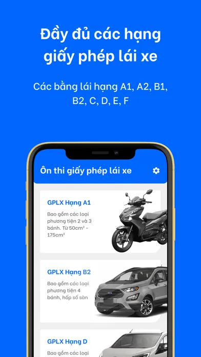 Ôn GPLX 120 Mô Phỏng & 600 Câu應用截圖
