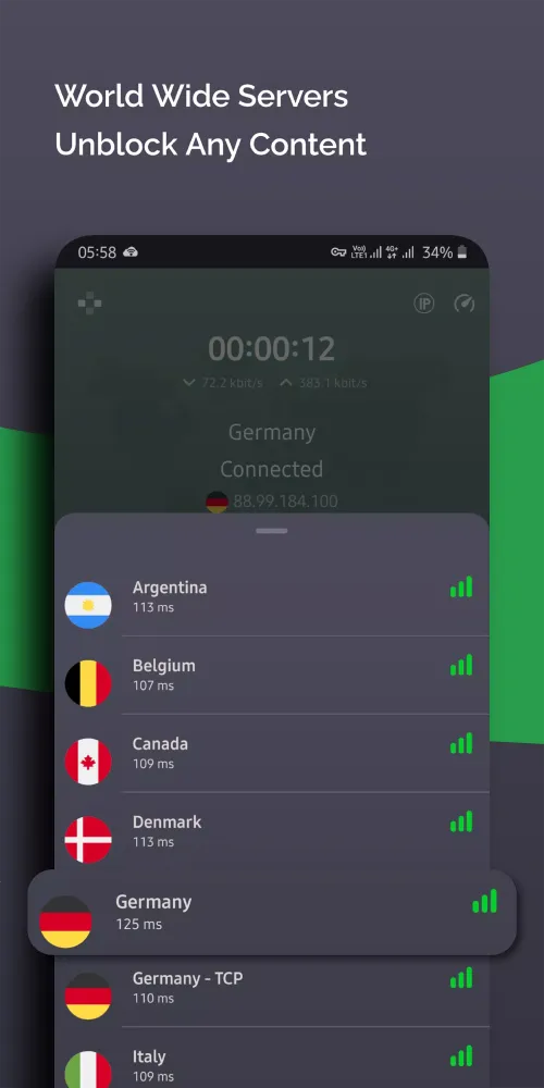 Darwin VPN Screenshots