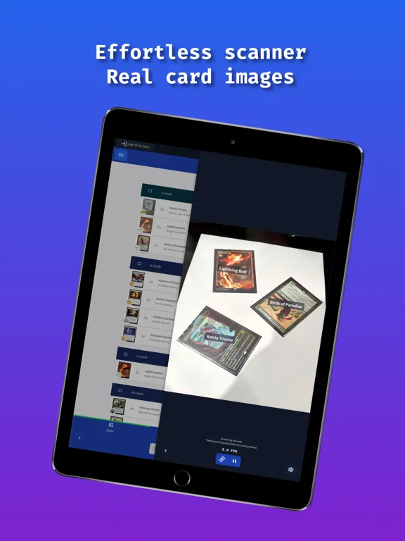 MTG Delver TCG Scanner iPad  スクリーンショット