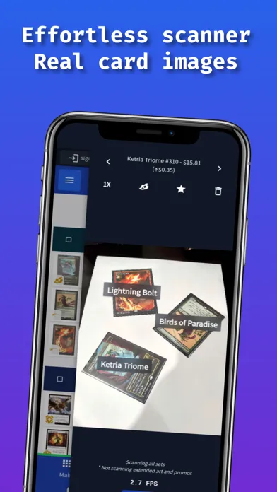 MTG Delver TCG Scanner スクリーンショット
