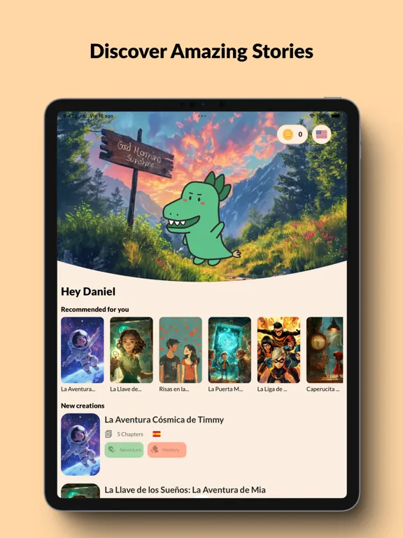 Book AI: Story Generator iPad  스크린샷