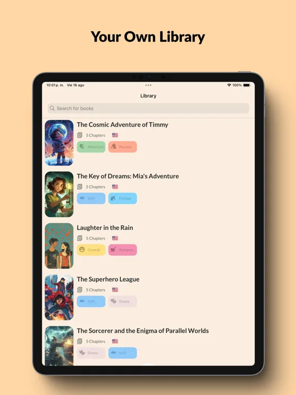Book AI: Story Generator iPad  스크린샷