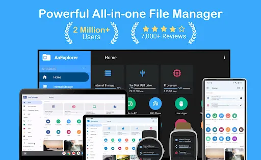 Tangkapan skrin AnExplorer Watch File Manager