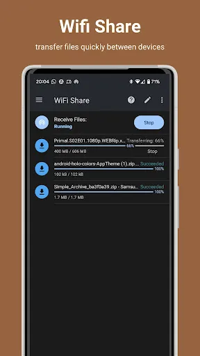 Tangkapan skrin AnExplorer Watch File Manager