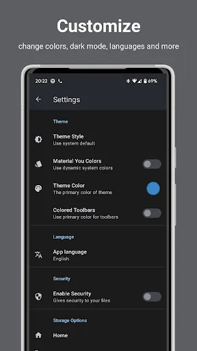Tangkapan skrin AnExplorer Watch File Manager
