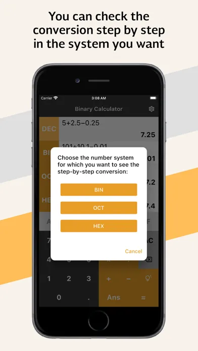 Binary Calculator. スクリーンショット