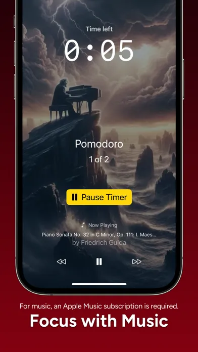Ảnh chụp màn hình của FocusBeats: Study Music Timer