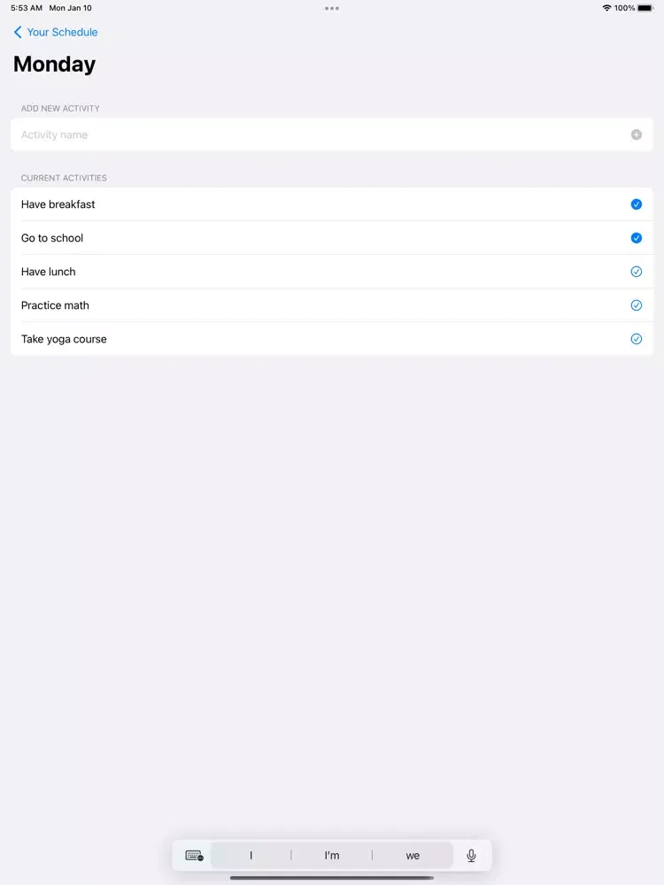 تصاویر Schedules - Manage your time iPad 