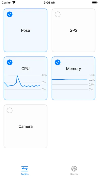 Foxglove WebSocket Bridge Screenshots