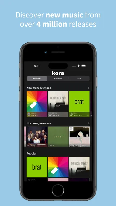 kora: Music Reviews & Ratings سکرین شاٹس