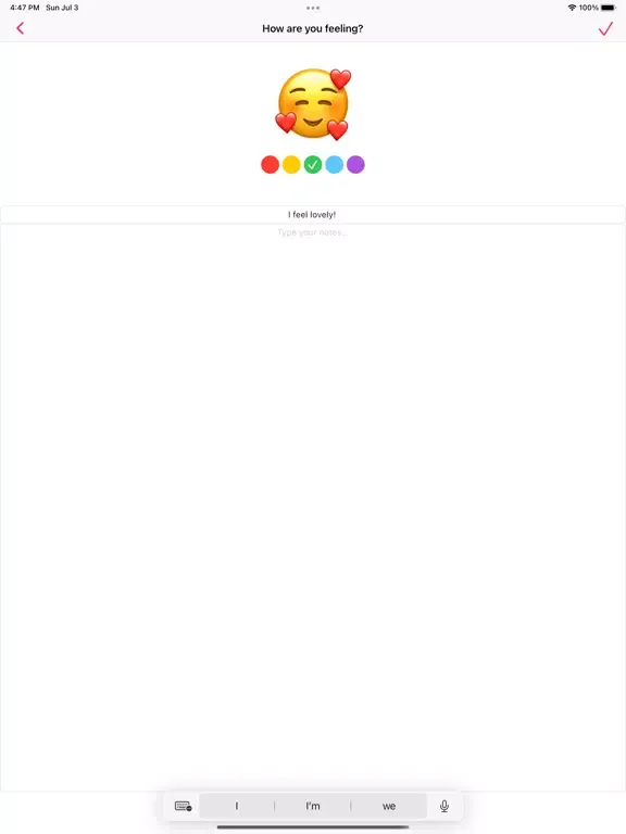 Moodie - Mood Tracking iPad 應用截圖