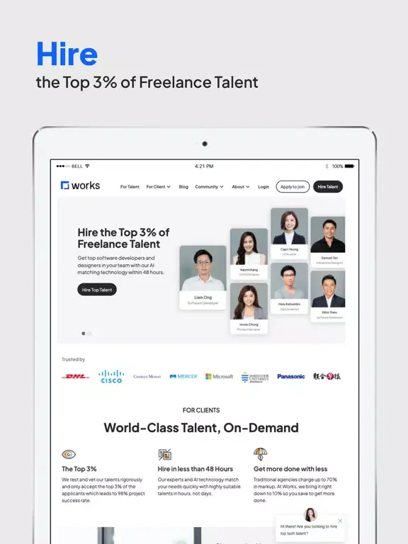 Screenshot di Works: Hire Top 3% Freelancers iPad 