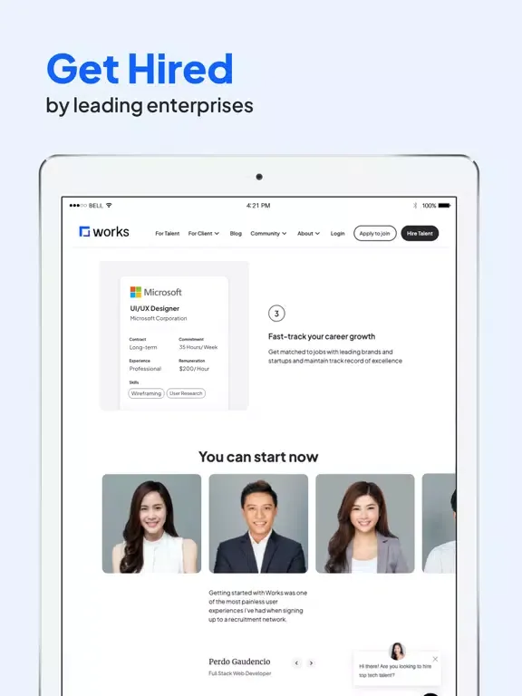 Screenshot di Works: Hire Top 3% Freelancers iPad 