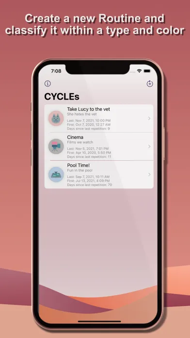 Capturas de tela do Cycle! Life Routines