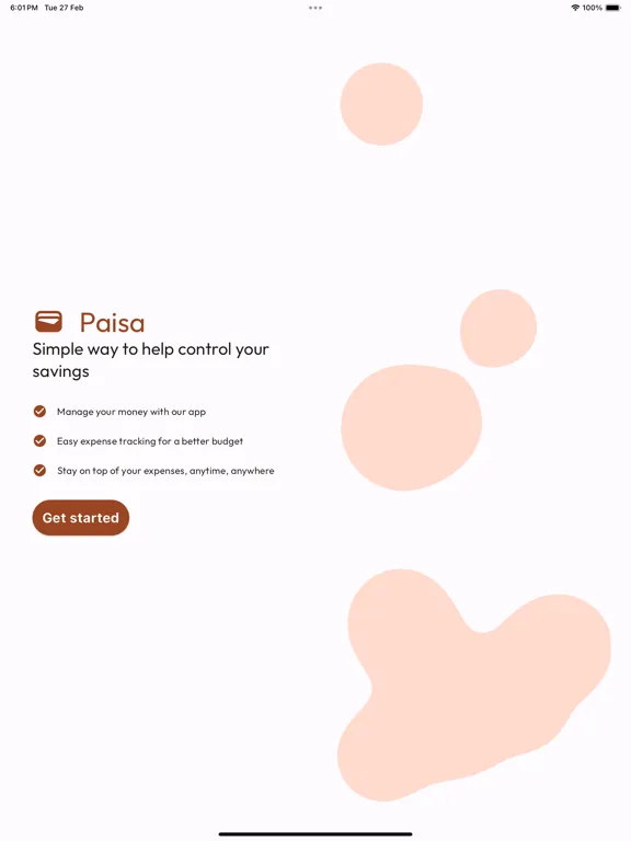 Paisa Expense & Budget Tracker iPad Screenshots