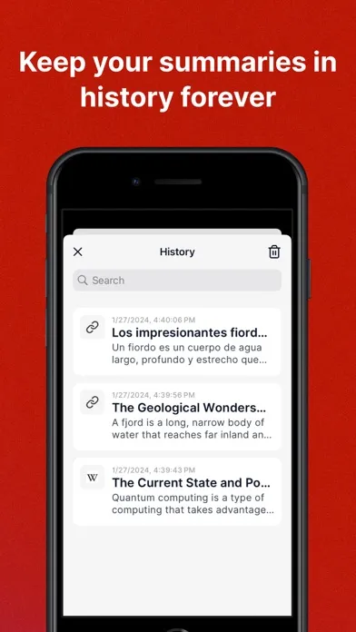 Summarizer - AI Text Summary Screenshots
