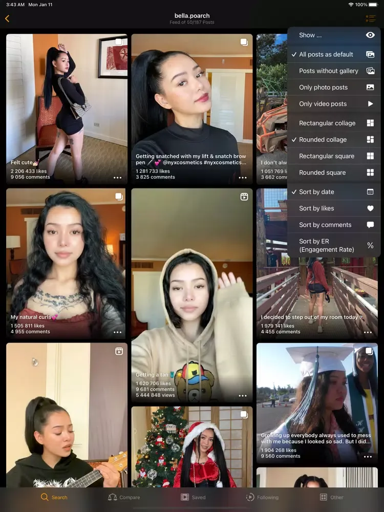 Instdown Story iPad  Ekran Görüntüleri